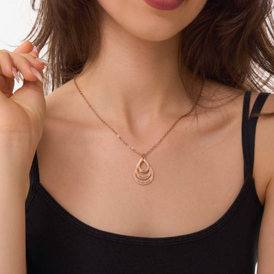 Spersonalizowany Naszyjnik z Kroplami