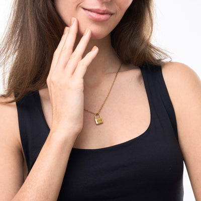 Spersonalizowany Naszyjnik z Kłódką