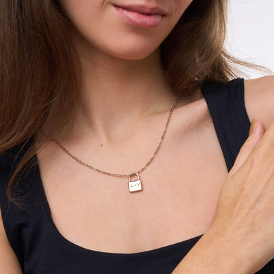 Spersonalizowany Naszyjnik z Kłódką