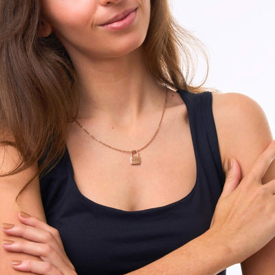 Spersonalizowany Naszyjnik z Kłódką