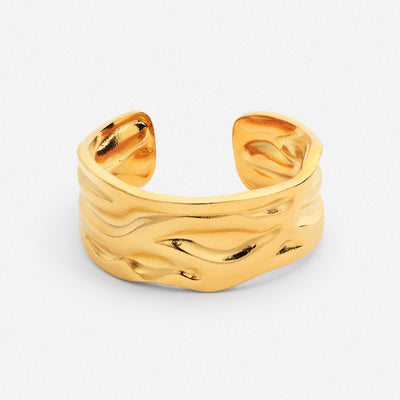 Hammered Wave Ring