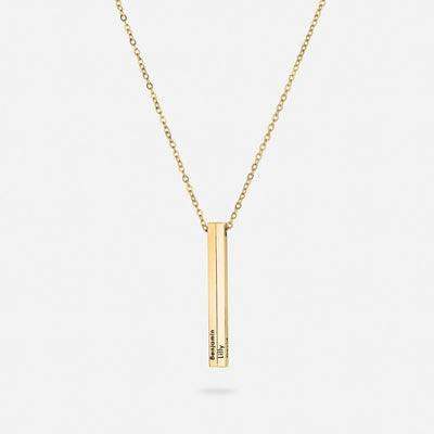 Personalizowany Pionowy Naszyjnik z Imieniem