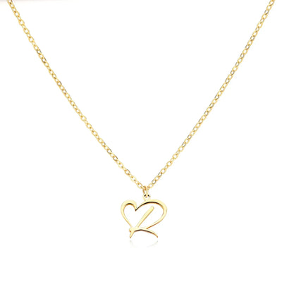 Cursive Heart Necklace