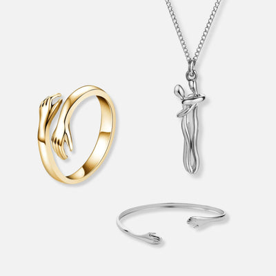 Pierścień Przytulania, Naszyjnik z Uściskiem & Bransoletka Przytulania