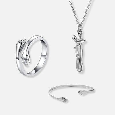 Pierścień Przytulania, Naszyjnik z Uściskiem & Bransoletka Przytulania